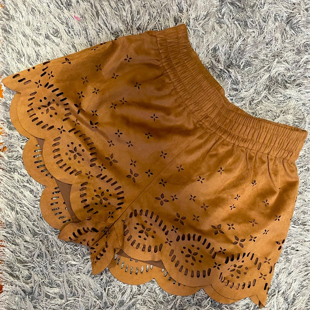 Suede like shorts. Pre loved.